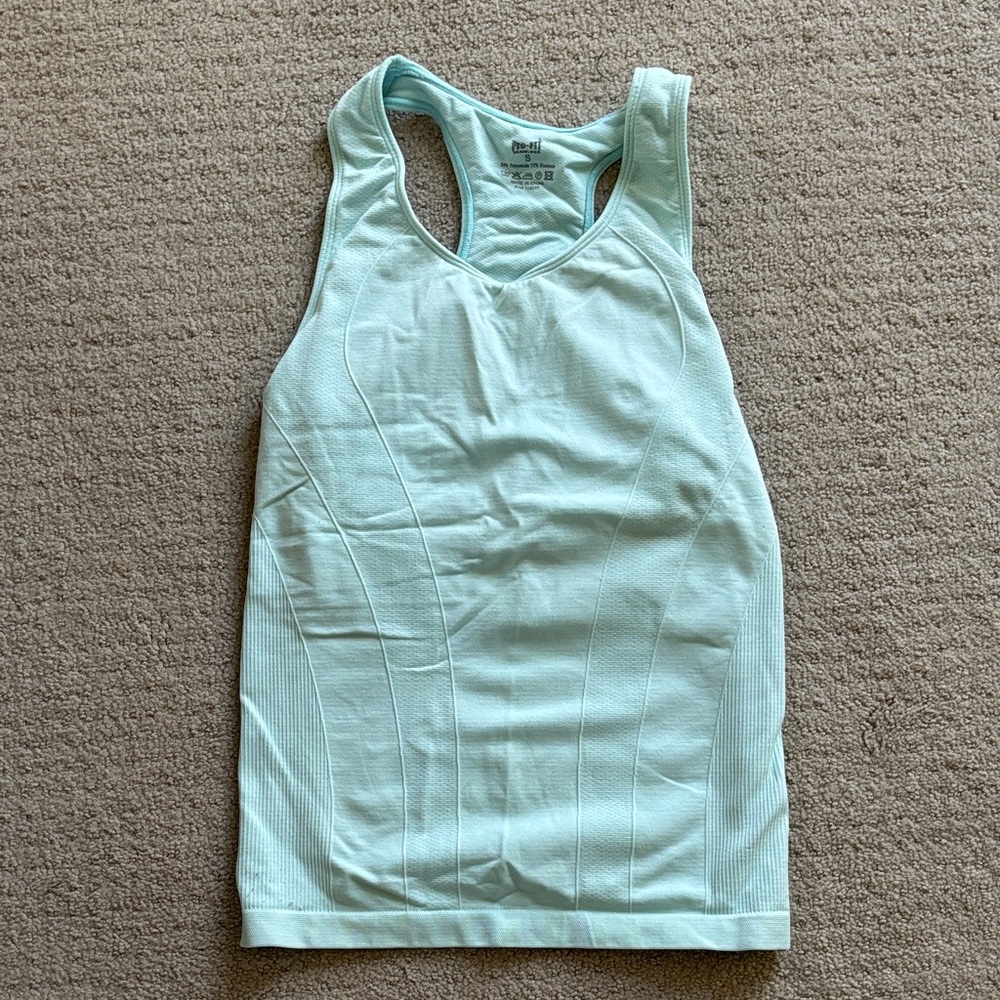 5/$25- Minty blue/aqua workout top